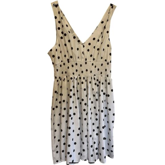Planet Gold Polka Dot Dress L Juniors Fall Layering Coquette Style - Picture 2 of 9